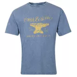 T-shirt Forges & Supply bleu indigo délavé vintage