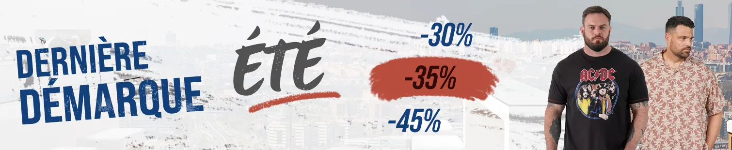Soldes Eté 2026 vêtements grande taille pour homme 