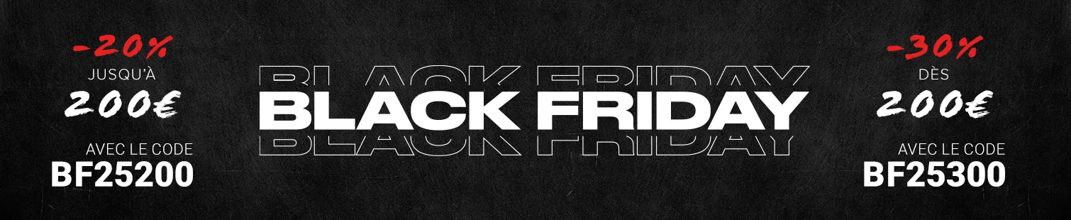 Black Friday vêtements homme grande taille : promos -20% et -30%.