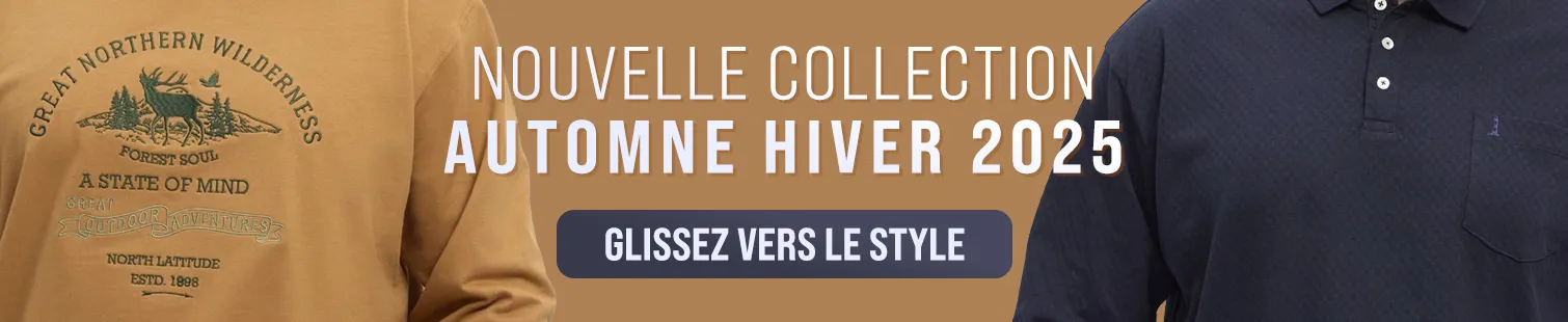 Collection Automne Hiver 2025 - vêtement grande taille pour homme