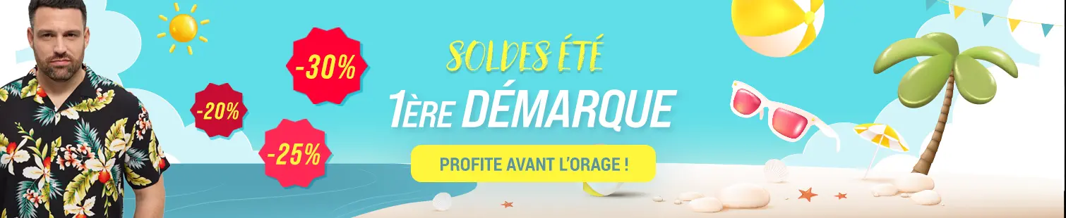 Soldes Eté 2025 vêtements grande taille pour homme