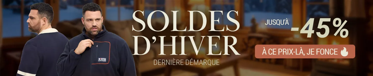 Soldes Hiver 2026 vêtements grande taille pour homme