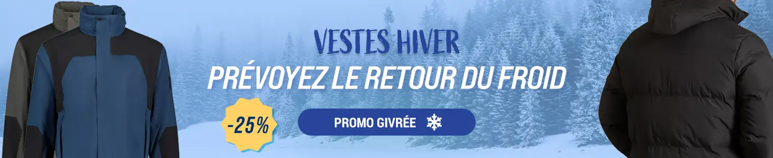Promotion sur nos vestes hiver -25%